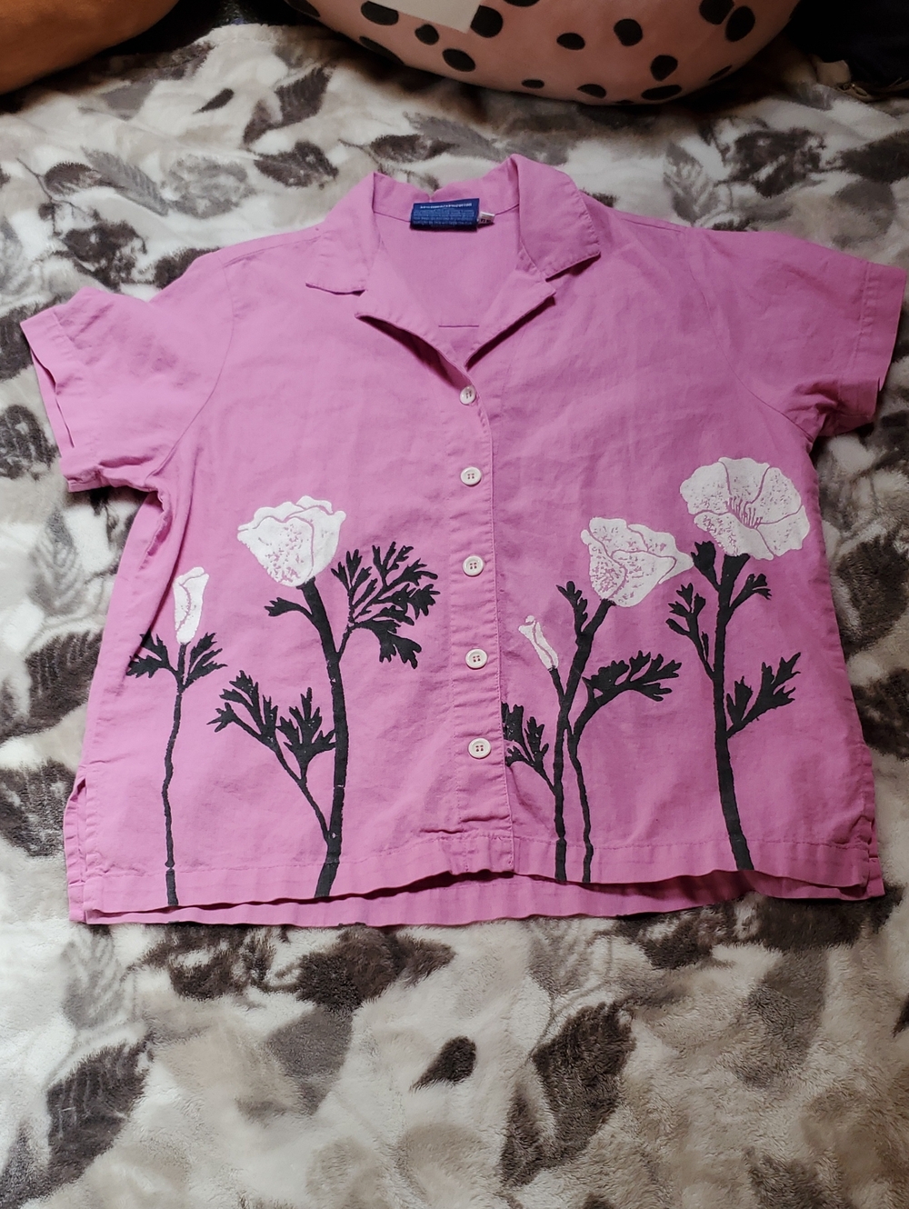 Big Bud Press Pantry Button-Up Poppy Shirt Small